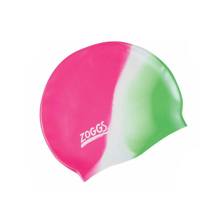 Studio Photo of multi colour Zoggs Junior Silicone Swimming Cap