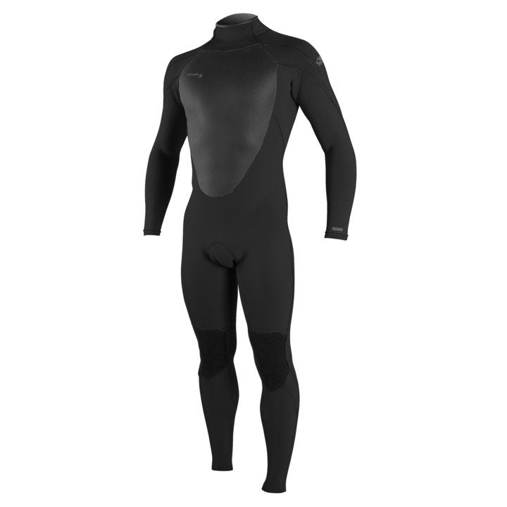 O'Neill Epic 5/4mm Back Zip Mens Wetsuit, full-body black wetsuit with a back zipper.