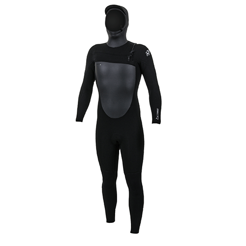 Black 2020 O'Neill Epic 6/5/4 Mens Hooded Wetsuit  with a Chest Zip - Surfdock Watersports Specialists, Grand Canal Dock, Dublin, Ireland
