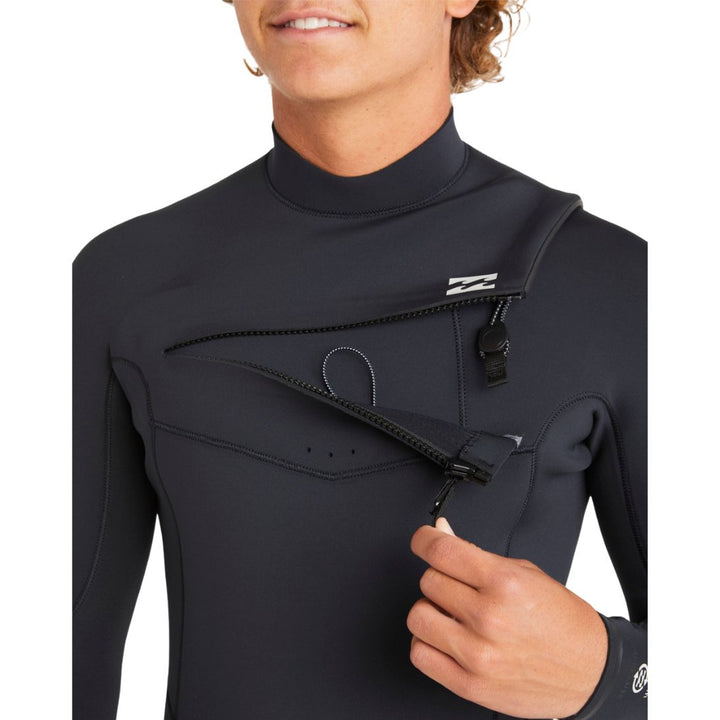 Billabong Mens Absolute Natural 3/2mm Chest Zip Neoprenfreier Anzug