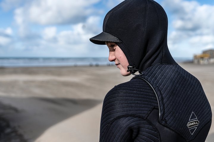 O'Neill Hyperfreak 5/4+mm Kids Hooded Wetsuit - Chest Zip