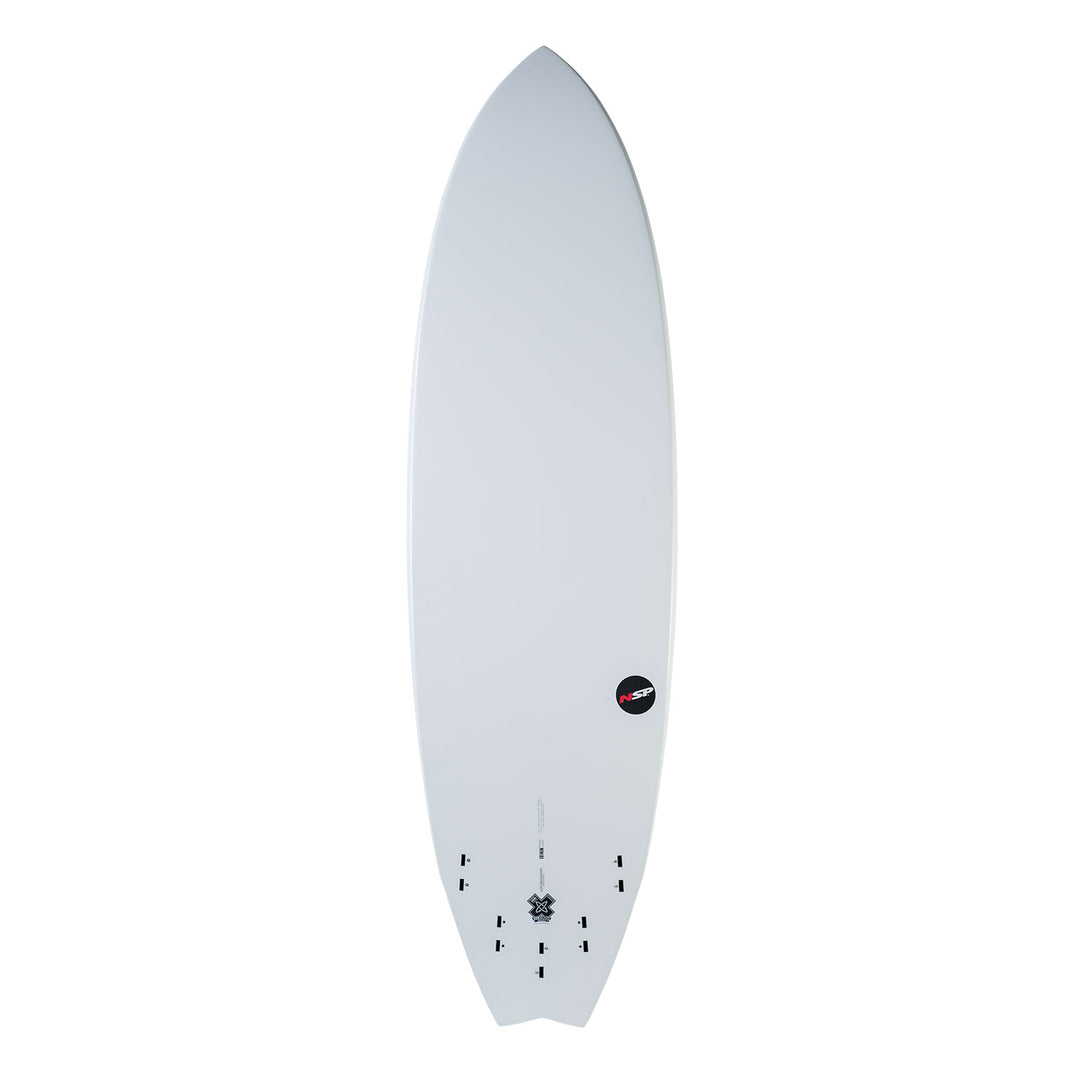 NSP Elements HDT Fish Surfbrett 6 Fuß 4 Zoll Weiß