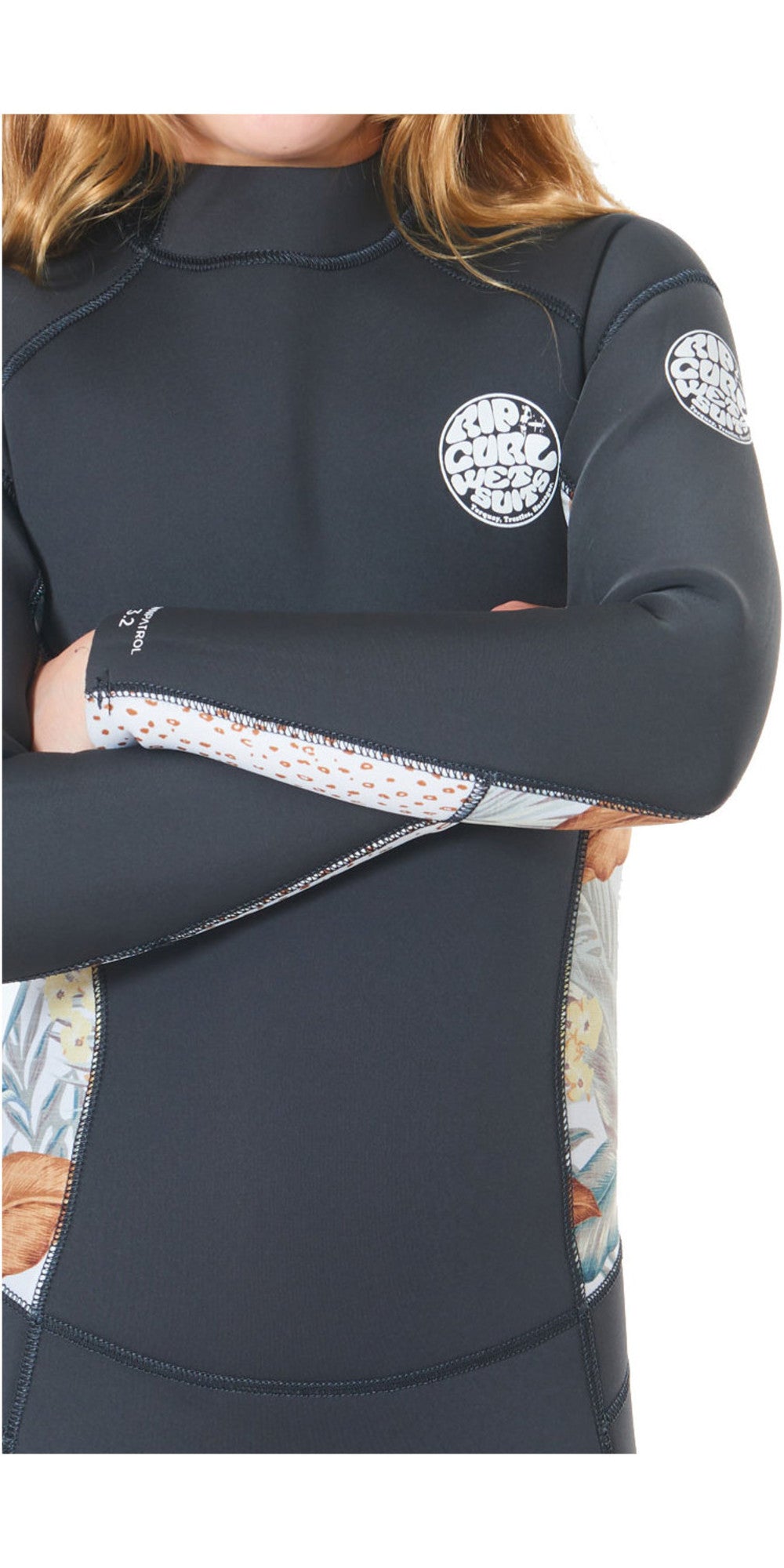 Rip Curl Mädchen Dawn Patrol 5/3 mm Neoprenanzug mit Rückenreißverschluss