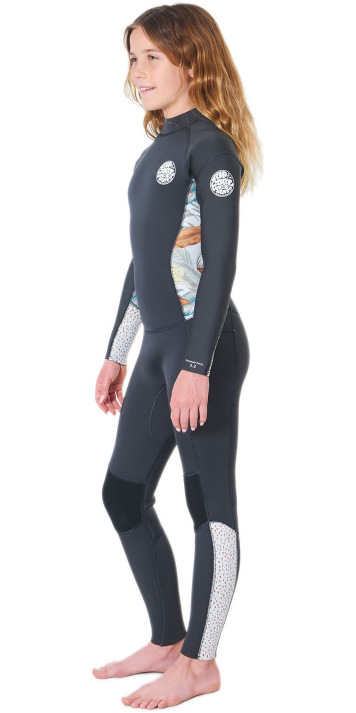 Rip Curl Mädchen Dawn Patrol 5/3 mm Neoprenanzug mit Rückenreißverschluss