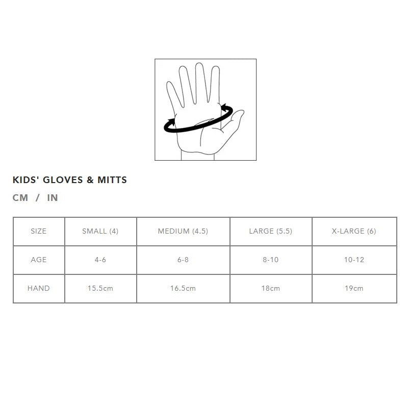 Dakine Kinder Storm Ski Liner Handschuhe