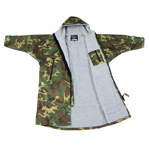 Dryrobe Advance Changing Robe Long Sleeved - Camo/Grey - Surfdock Watersports Specialists, Grand Canal Dock, Dublin, Ireland