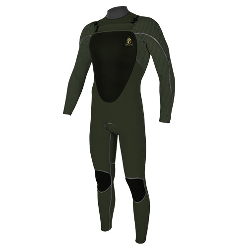 O'Neill Mens Mutant Legend 5/4mm Chest Zip Wetsuit with detachable hood