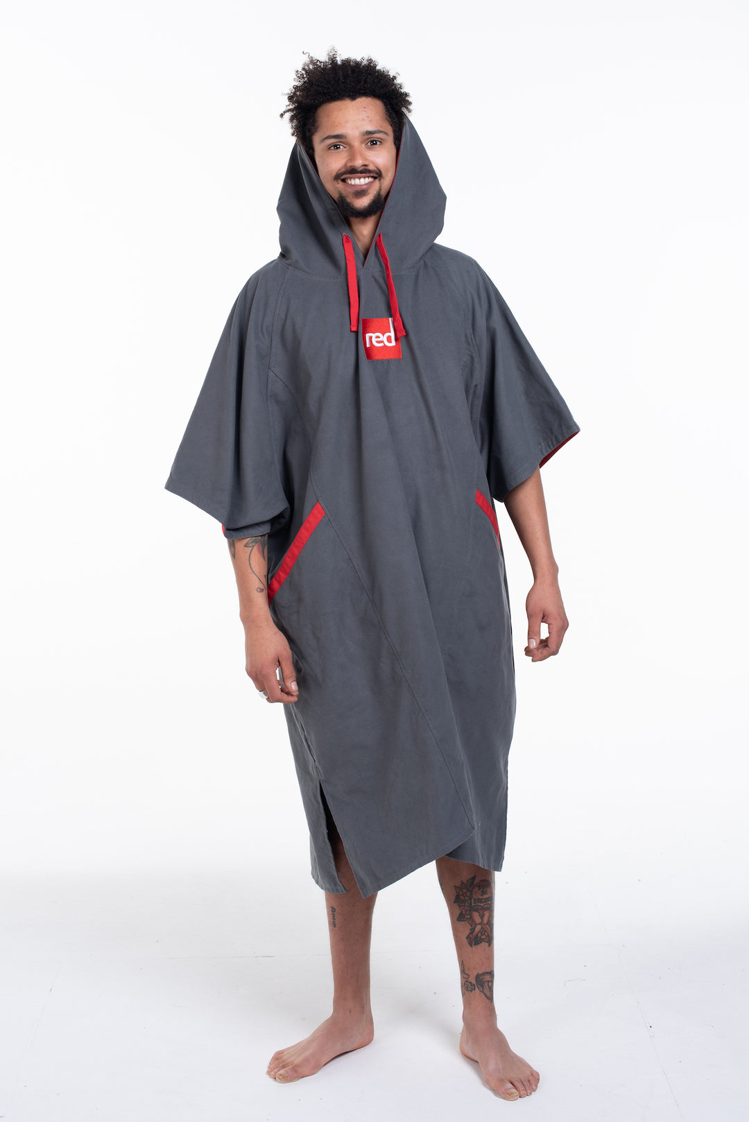 Rotes Original schnell trocknendes Poncho-Handtuch
